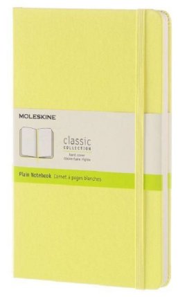 Notebook Large Plain Citron Yellow Hard Cover